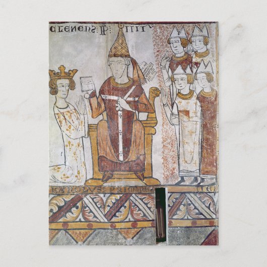 Pope Clement IV Investing Charles of Anjou Briefkaart (Voorkant)