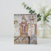 Pope Clement IV Investing Charles of Anjou Briefkaart (Staand voorkant)