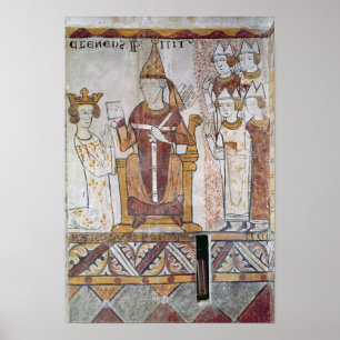 Pope Clement IV Investing Charles of Anjou Poster