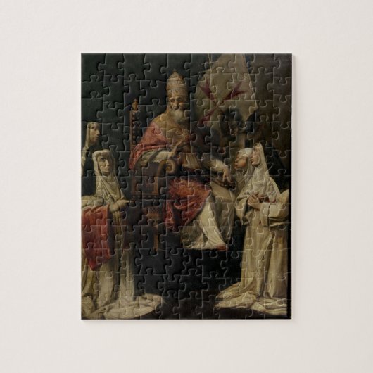 Pope Clement VIII zegen Carmelite Nuns (olie op Legpuzzel (Verticaal)