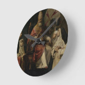 Pope Clement VIII zegen Carmelite Nuns (olie op Ronde Klok (Hoek)