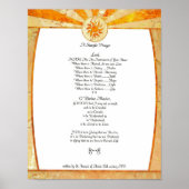 POPE FRANCIS=ST. FRANCIS SIMPLE PRAYER=Bamboo2 Poster (Voorkant)