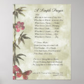 POPE FRANCIS=ST. FRANCIS SIMPLE PRAYER=Bamboo Poster (Voorkant)