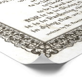 POPE FRANCIS=ST. FRANCIS SIMPLE PRAYER=Parchment Poster (Hoek)