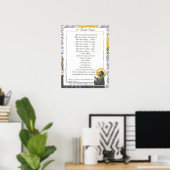 POPE FRANCIS=ST. FRANCIS SIMPLE PRAYER=Zuiverheid Poster (Thuiskantoor)