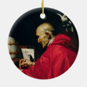 Pope Gregory de Grote Keramisch Ornament (Achterkant)