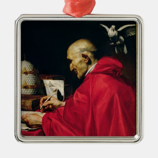 Pope Gregory de Grote Metalen Ornament (Voorkant)