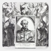 Pope Hadrian II Vierkante Sticker (Voorkant)