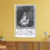 Pope Joan met haar kind Canvas Afdruk (Insitu (Woonkamer))