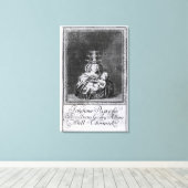 Pope Joan met haar kind Canvas Afdruk (Insitu (Houten vloer))