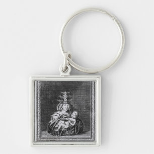 Pope Joan met haar kind Sleutelhanger