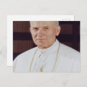 Pope John Paul II Briefkaart (Voorkant / Achterkant)