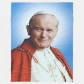 POPE JOHN PAUL II Fleece Blanket (Voorkant)