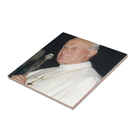 Pope John Paul II Tegeltje (Zijkant)