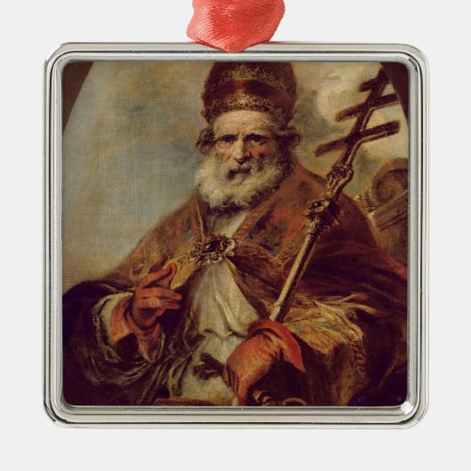 Pope Leo I Metalen Ornament (Voorkant)