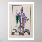 Pope Leo III (795-816) from 'Receuil des Estampes, Poster (Voorkant)