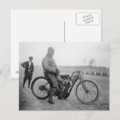 Pope Motorcycle Racer, 1915 Briefkaart (Voorkant / Achterkant)