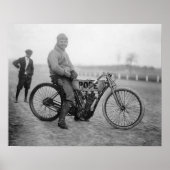 Pope Motorcycle Racer, 1915.  foto Poster (Voorkant)