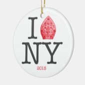 POPE NYC 2015 KERAMISCH ORNAMENT (Links)