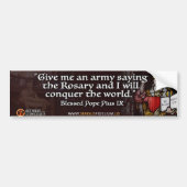 Pope Pius IX Rosary Bumper Sticker (Voorkant)
