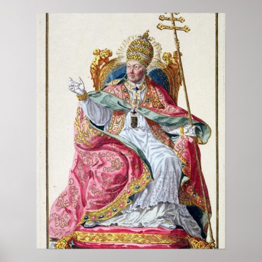 Pope Pius VI (1717-99) from 'Receuil des Estampes, Poster (Voorkant)