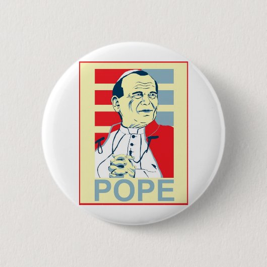 POPE RONDE BUTTON 5,7 CM (Voorkant)