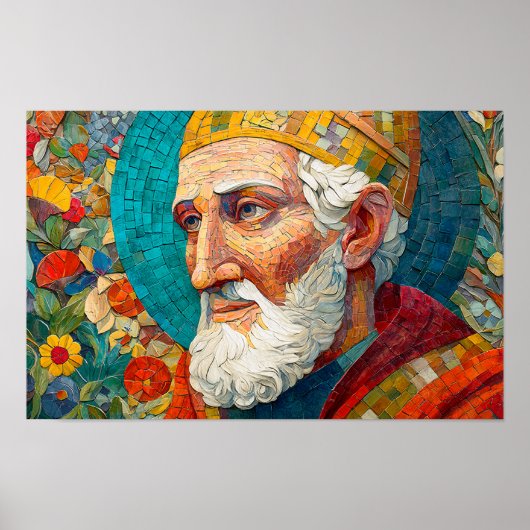 Pope Saint Damasus I: Shepherd of Sacred Words Poster (Voorkant)