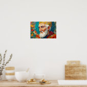 Pope Saint Damasus I: Shepherd of Sacred Words Poster (Keuken)