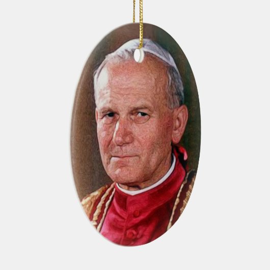 Pope Saint John Paul II Keramisch Ornament (Rechts)