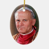 Pope Saint John Paul II Keramisch Ornament (Voorkant)