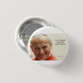 Pope Saint John Paul II Ronde Button 3,2 Cm (Voorkant /achterkant)