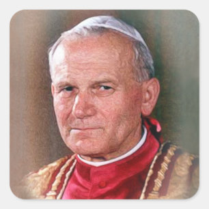 Pope Saint John Paul II Vierkante Sticker