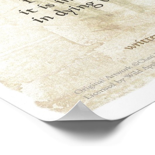 POPE=ST. FRANCIS SIMPLE PRAYER VOOR PEACE PRAYER POSTER (Hoek)