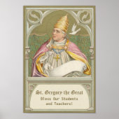 Pope St. Gregory the Great (M 067) Poster (Voorkant)
