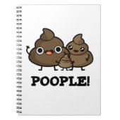 Popeople Funny Poop People pun Notitieboek (Voorkant)