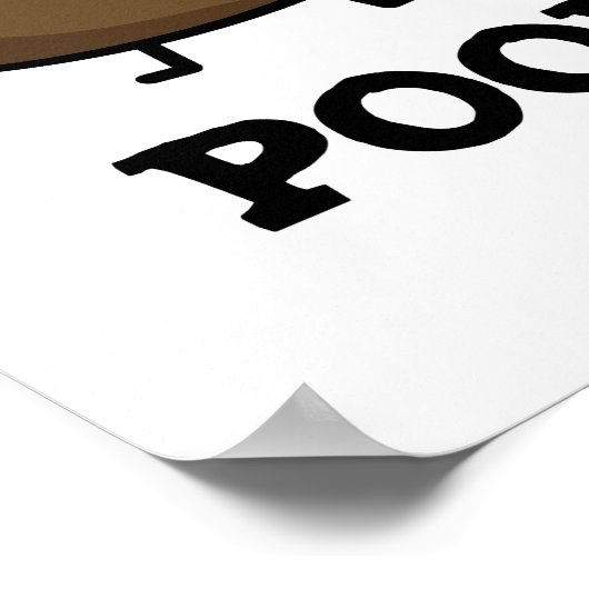 Popeople Funny Poop People pun Poster (Hoek)