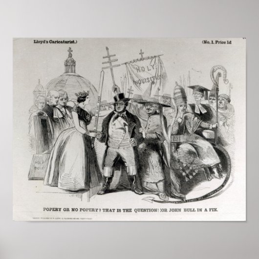 Popery of No Popery? 1850 Poster (Voorkant)