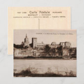 Popes Palace Avignon France 1910 Replica Briefkaart (Voorkant / Achterkant)