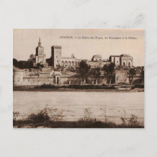 Popes Palace Avignon France 1910 Replica Briefkaart