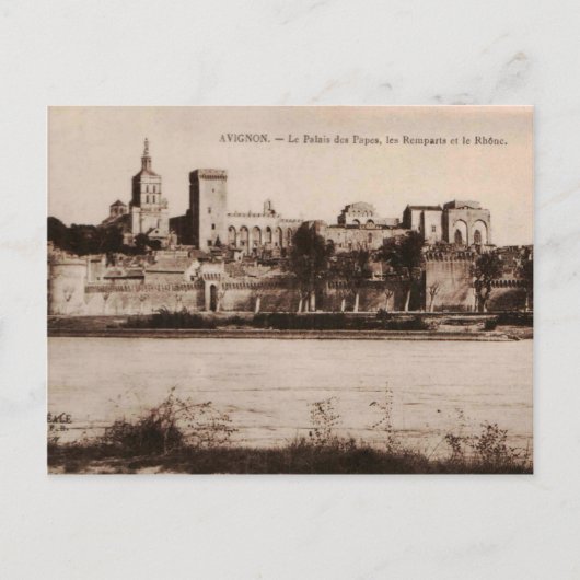 Popes Palace Avignon France 1910 Replica Briefkaart (Voorkant)