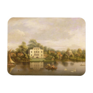 Pope's Villa, Twickenham, c.1765 (olie op doek) Magneet