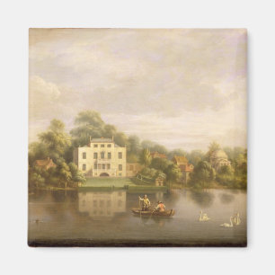 Pope's Villa, Twickenham, c.1765 (olie op doek) Magneet