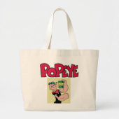 Popeye Boodschappentas Grote Tote Bag (Voorkant)
