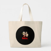 Popeye Boodschappentas Grote Tote Bag (Achterkant)