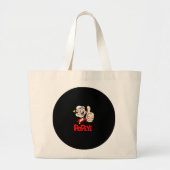 Popeye Boodschappentas Grote Tote Bag (Voorkant)