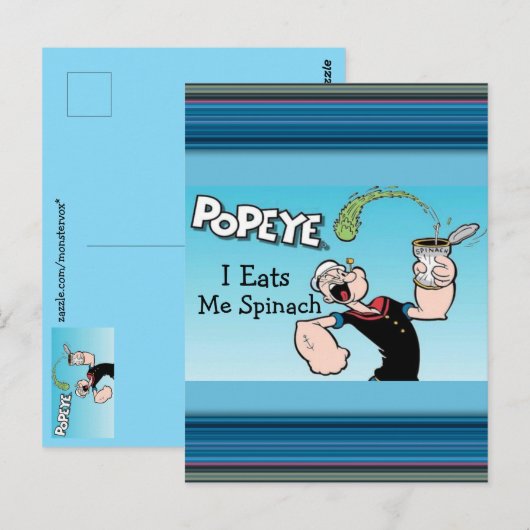 Popeye-Briefkaart Briefkaart (Voorkant / Achterkant)