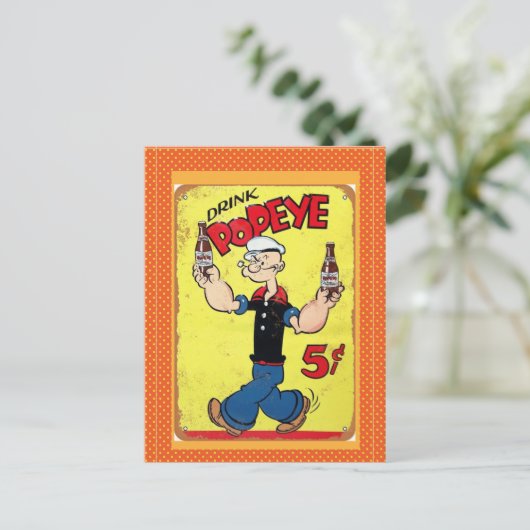 Popeye-Briefkaart Briefkaart (Staand voorkant)
