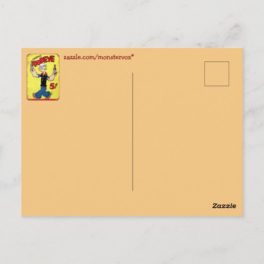 Popeye-Briefkaart Briefkaart (Achterkant)