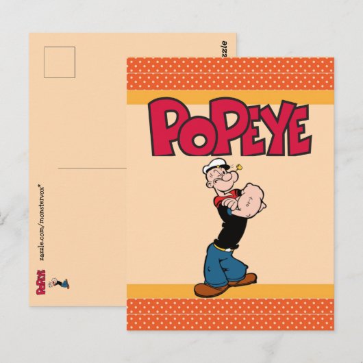 Popeye-Briefkaart Briefkaart (Voorkant / Achterkant)