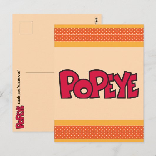 Popeye-Briefkaart Briefkaart (Voorkant / Achterkant)